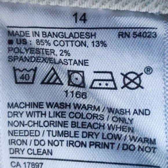 Old Navy acid washed stretchy denim jeans women's size 14 - Picture 6 of 7